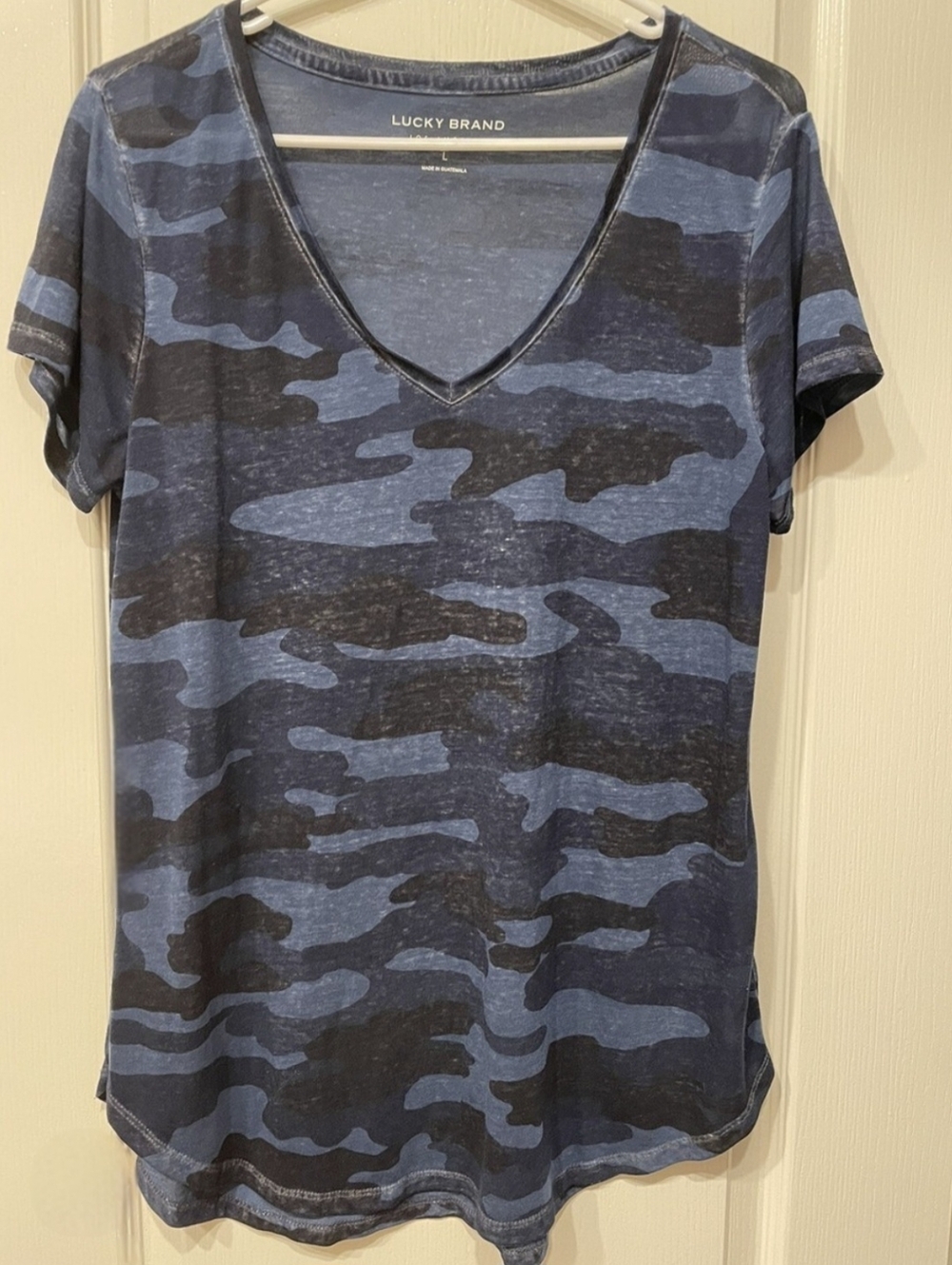 Lucky Brand Dark Blue Crewneck Graphic Tee - Picture 3 of 3